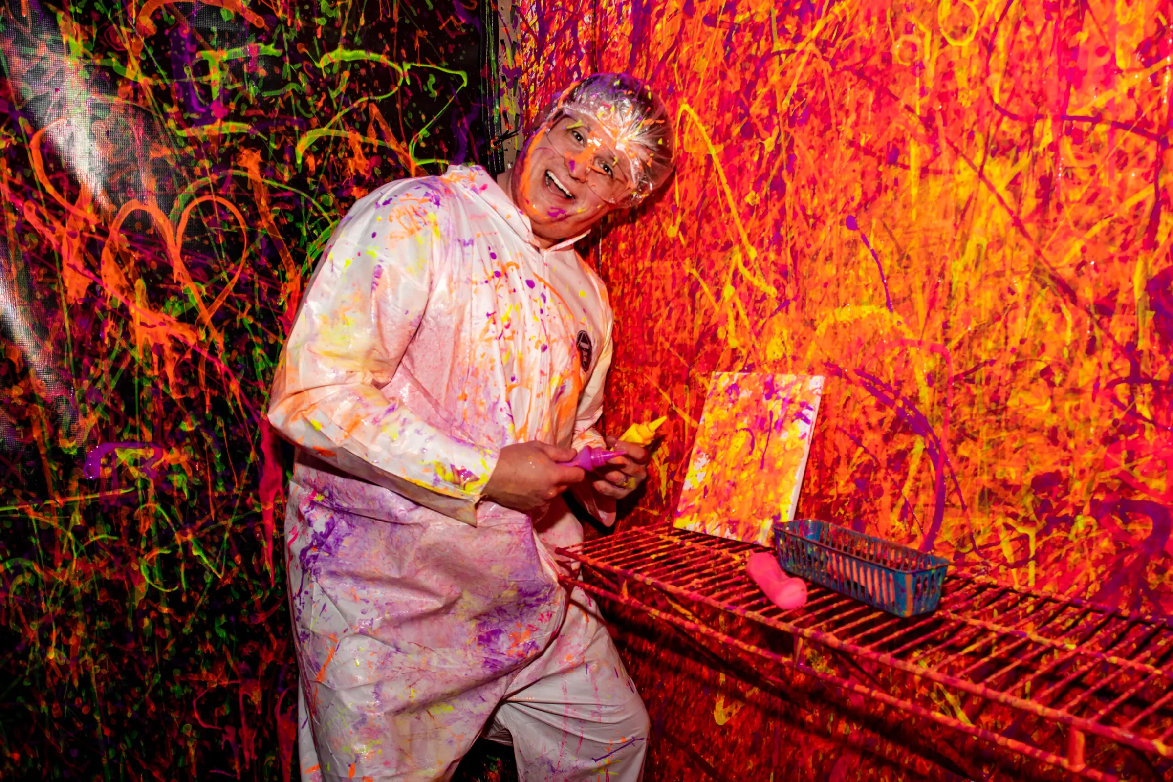 a man talking on a cell phone